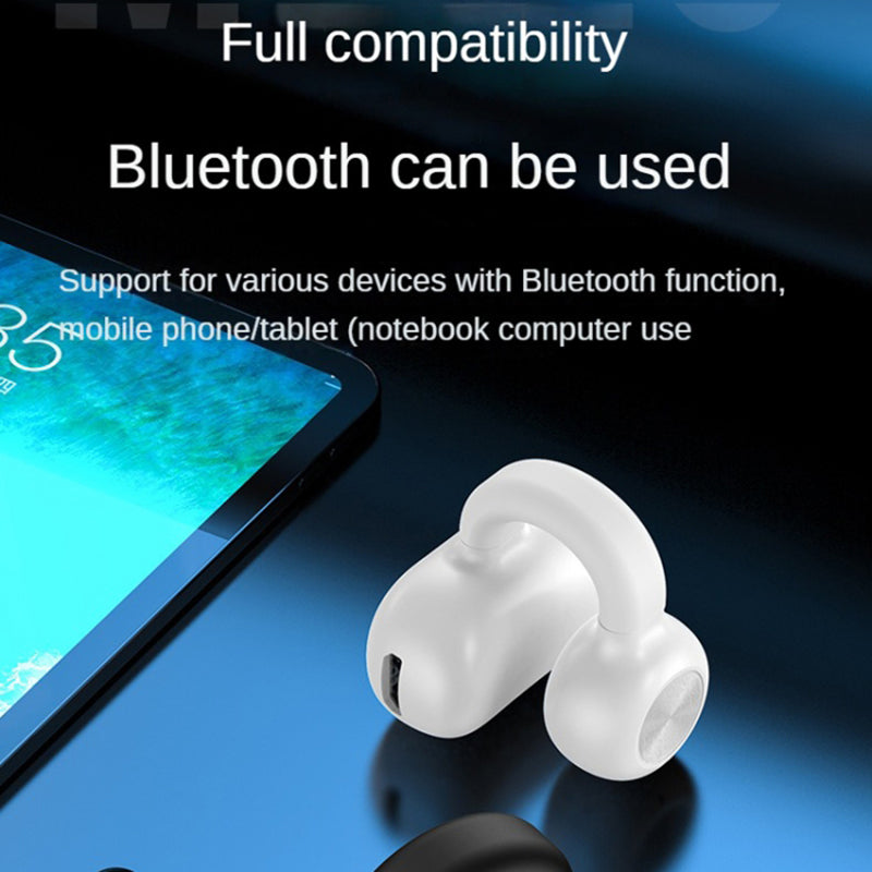 Z28 Bluetooth 5.3 Clip-on Single Ear Headphone Noise Canceling Wireless EarPhone