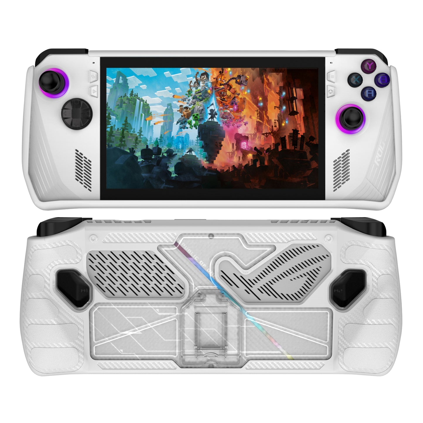 TPU+PC Case for Asus ROG ALLY Game Console Anti-drop Protective Cover with PC Kickstand