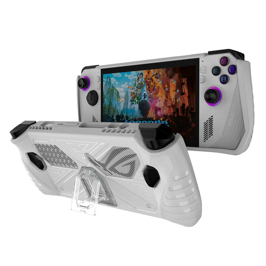 For Asus ROG ALLY Game Console Soft TPU Case Anti-drop Protective Cover with PC Kickstand