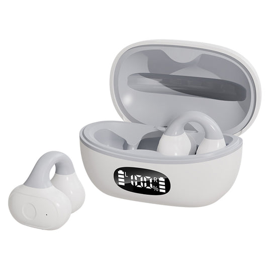 AX10 Ear Clip Open Ear Bluetooth Headphones with Charging Case Sports Earphones for Cycling Running