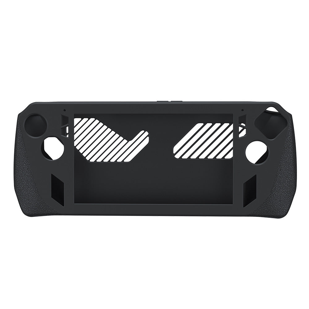 For ASUS ROG Ally Game Controller Protector Set, Tempered Glass Screen Film + Silicone Protective Sleeve + Thumb Stick Grip Cap Case