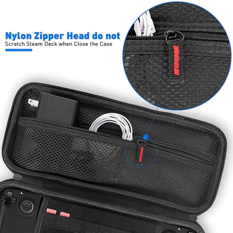 For Steam Deck Game Console Portable Storage Bag Anti-scratch EVA Carrying Case
