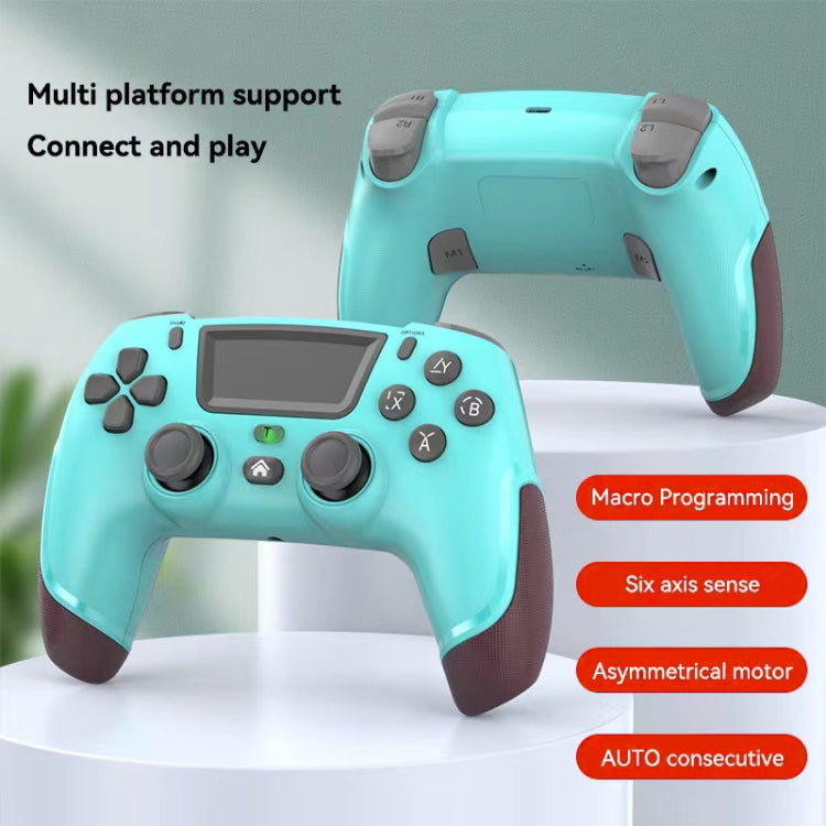 P06 Wireless Game Controller with Six Axis Gyroscope Dual Vibration Gamepad for PS4 / Switch / PC / TV