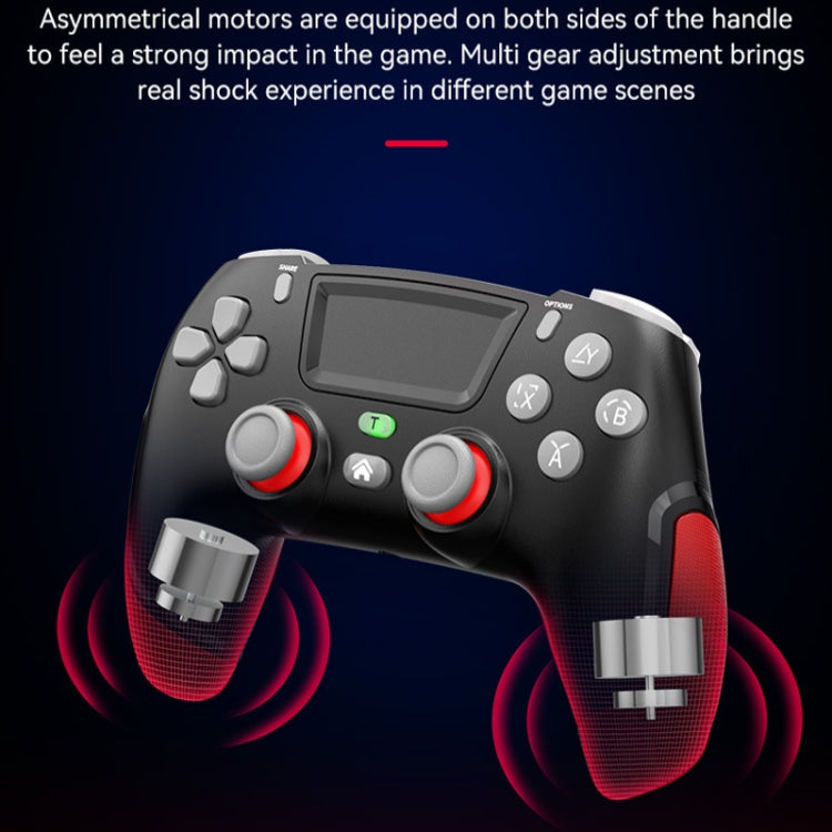 P06 Wireless Game Controller with Six Axis Gyroscope Dual Vibration Gamepad for PS4 / Switch / PC / TV