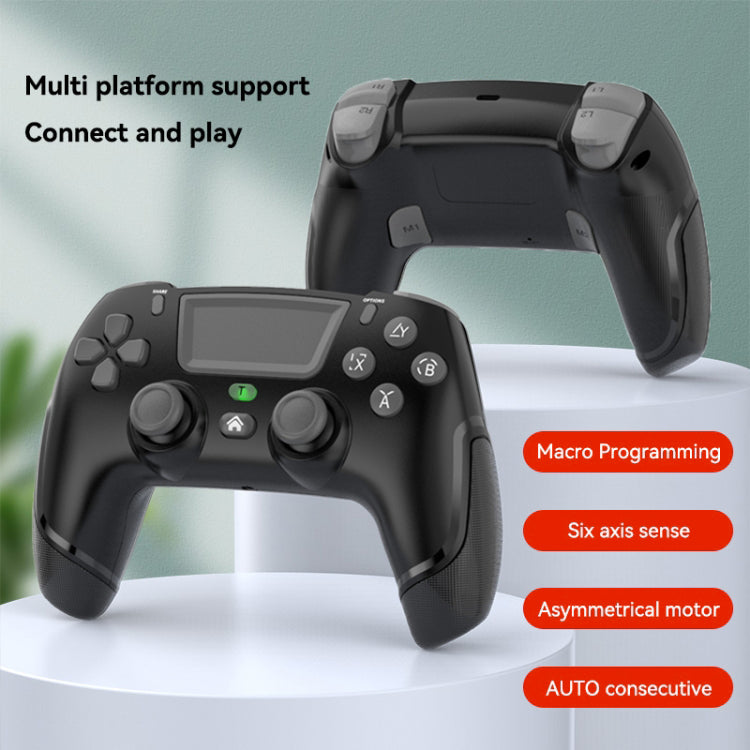 P06 Wireless Game Controller with Six Axis Gyroscope Dual Vibration Gamepad for PS4 / Switch / PC / TV