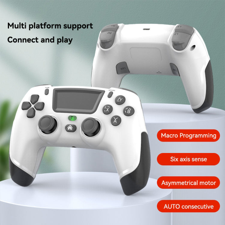 P06 Wireless Game Controller with Six Axis Gyroscope Dual Vibration Gamepad for PS4 / Switch / PC / TV