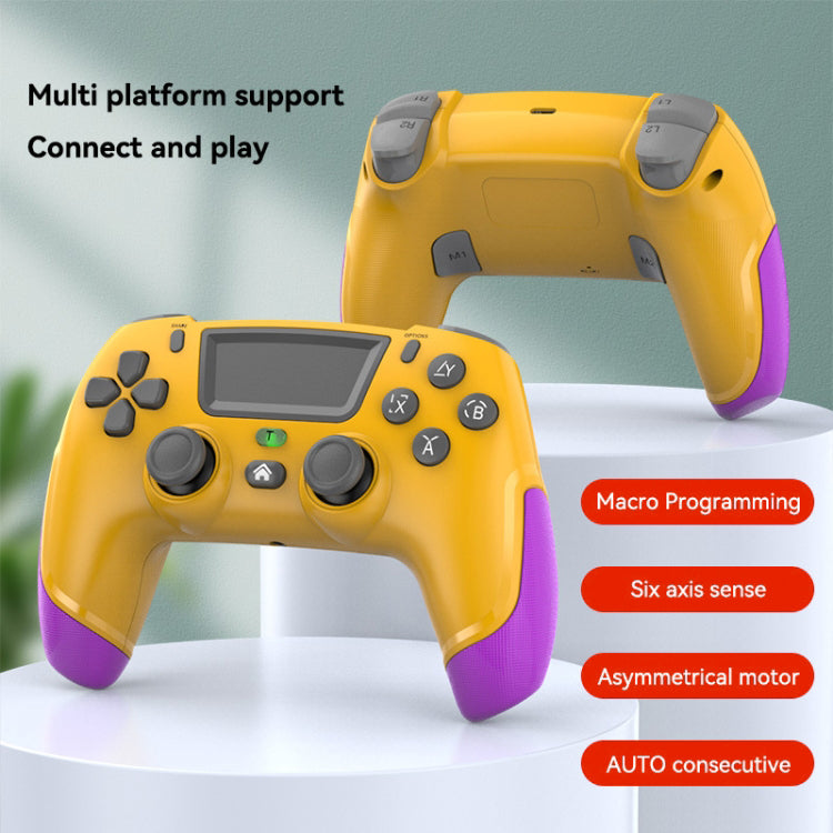 P06 Wireless Game Controller with Six Axis Gyroscope Dual Vibration Gamepad for PS4 / Switch / PC / TV
