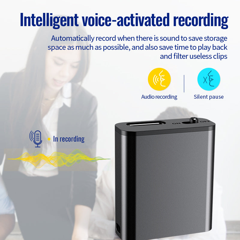 Q8 8GB Noise Cancelling Mini Voice Recorder Voice Activated Recorder MP3 Player with OTG Function