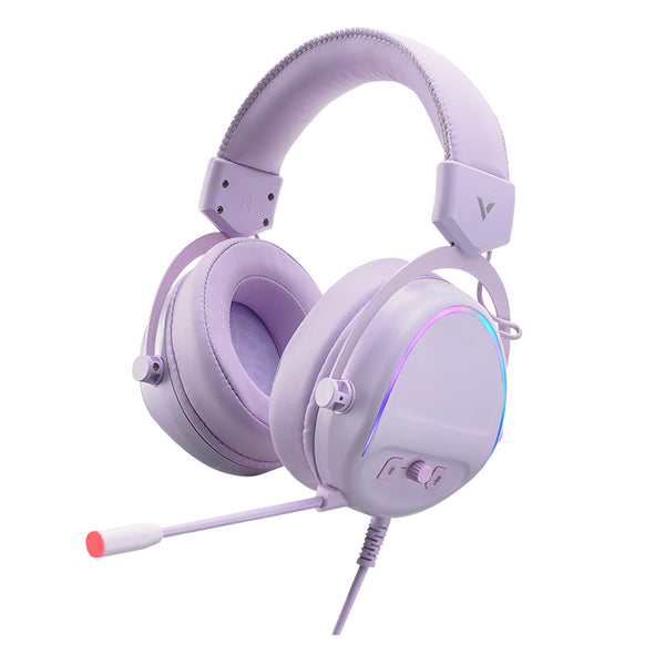RAPOO VH650 7.1 Channel USB Wired Over-Ear E-sports Headphone Noise Reduction RGB Light Computer Gaming Headset