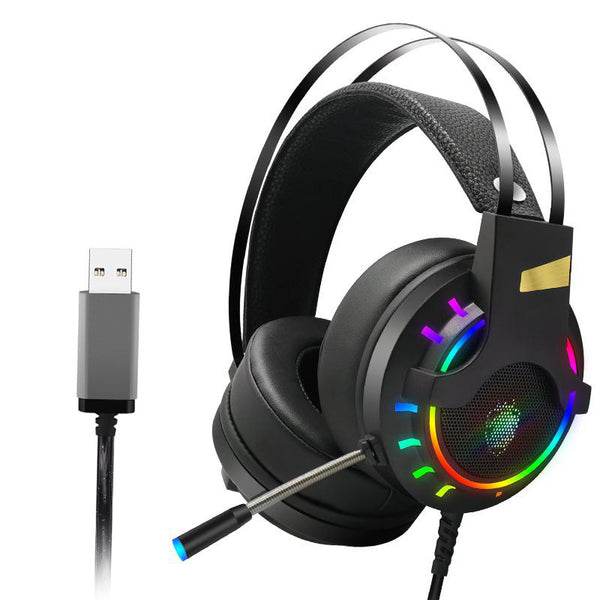 K3 7.1USB Wired Gaming Headphone E-Sports Stereo Sound Headset with Mic, RGB Lighting for Laptops, Computers