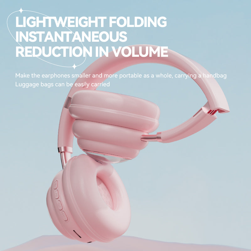 KE-30 Cat Space Capsule Design Wireless Headset RGB Colorful Light Gaming Bluetooth Headphone