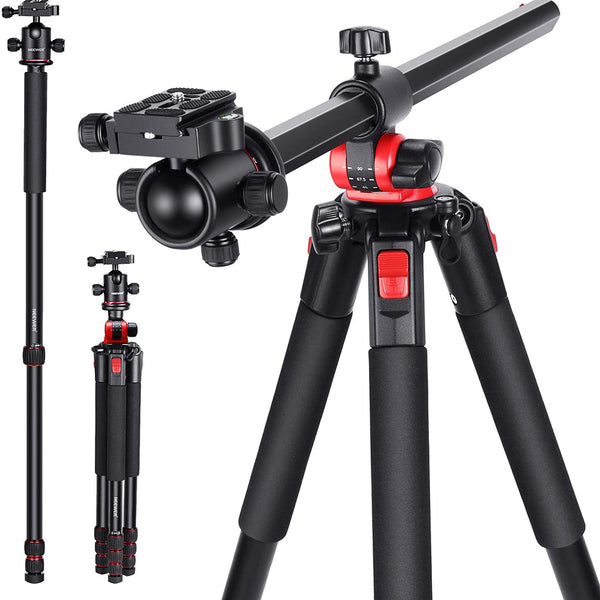 NEEWER N284 184cm Camera Tripod Monopod with Center Column and Ball Head, Max Load: 33lb