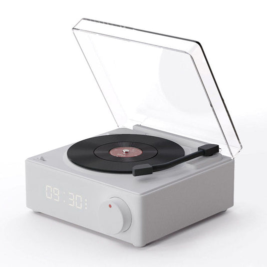 X11 Clock Vinyl Record Player Turntable Player Stereo Sound Retro Bluetooth Speaker