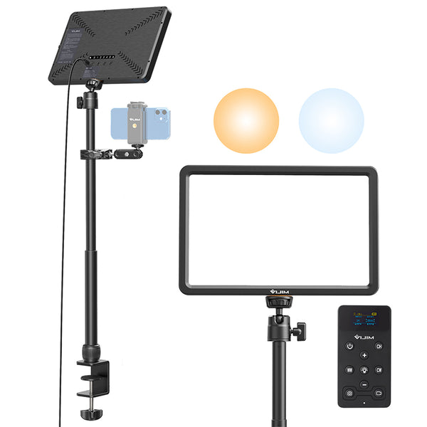 VIJIM K20 Pro Photography Video Lighting Kit Remote Control Smart LED Fill Light Extendable Lightweight Pole Ballhead Bracket for Selfie, Video Recording