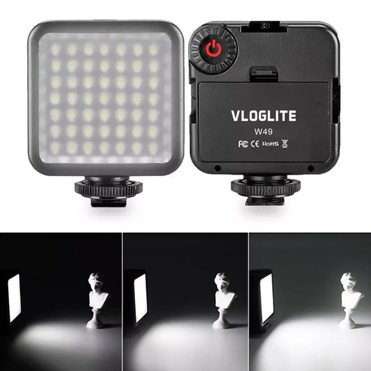 VLOGLITE W49 Mini Fill Light LED Camera Video Light Photography Cell Phone Live Streaming Beauty Lights
