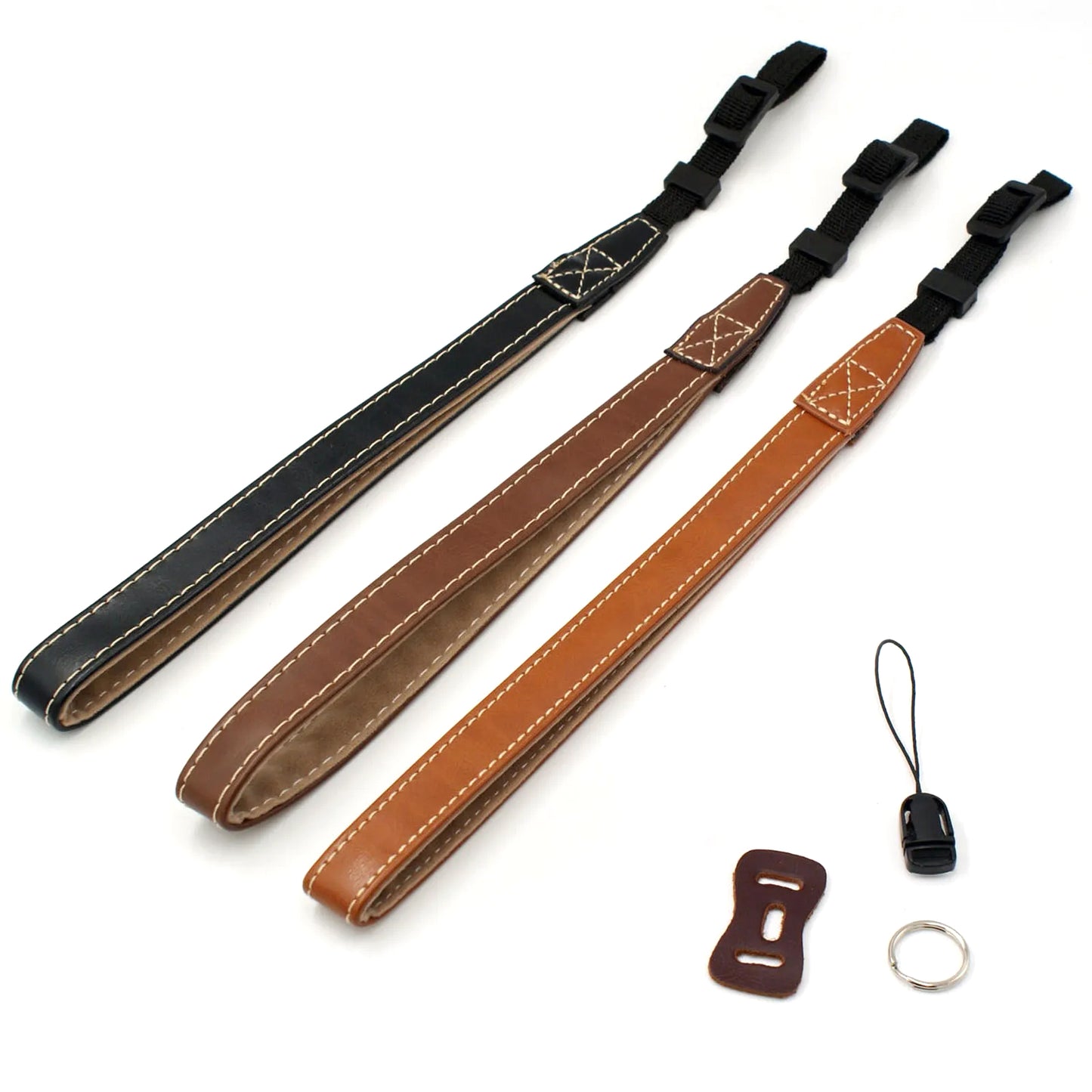 DSLR Camera Carrying Hand Strap SLR Camera PU Leather Anti-lost Wrist Rope