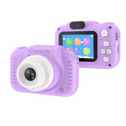 H9 2.0 IPS Color Screen Kids Camera Toy HD Dual Lens Video Recorder (with 32G Memory Card + Card Reader)