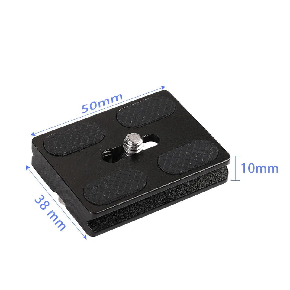 PU-50 Universal Camera Bottom Aluminum Alloy 1 / 4 Screw Quick Release Plate