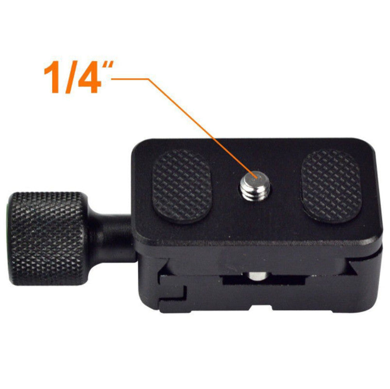 K30 1 / 4 Quick Release Plate Aluminum Alloy Clamp Adapter Mount Tripod Ball Head Adapter Mount