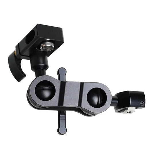 H029 Multi-Functional Rotating Ball Mount Adapter LED Monitor Clip Magic Arm 1 / 4 to 15mm Tube Converter Camera Accessories
