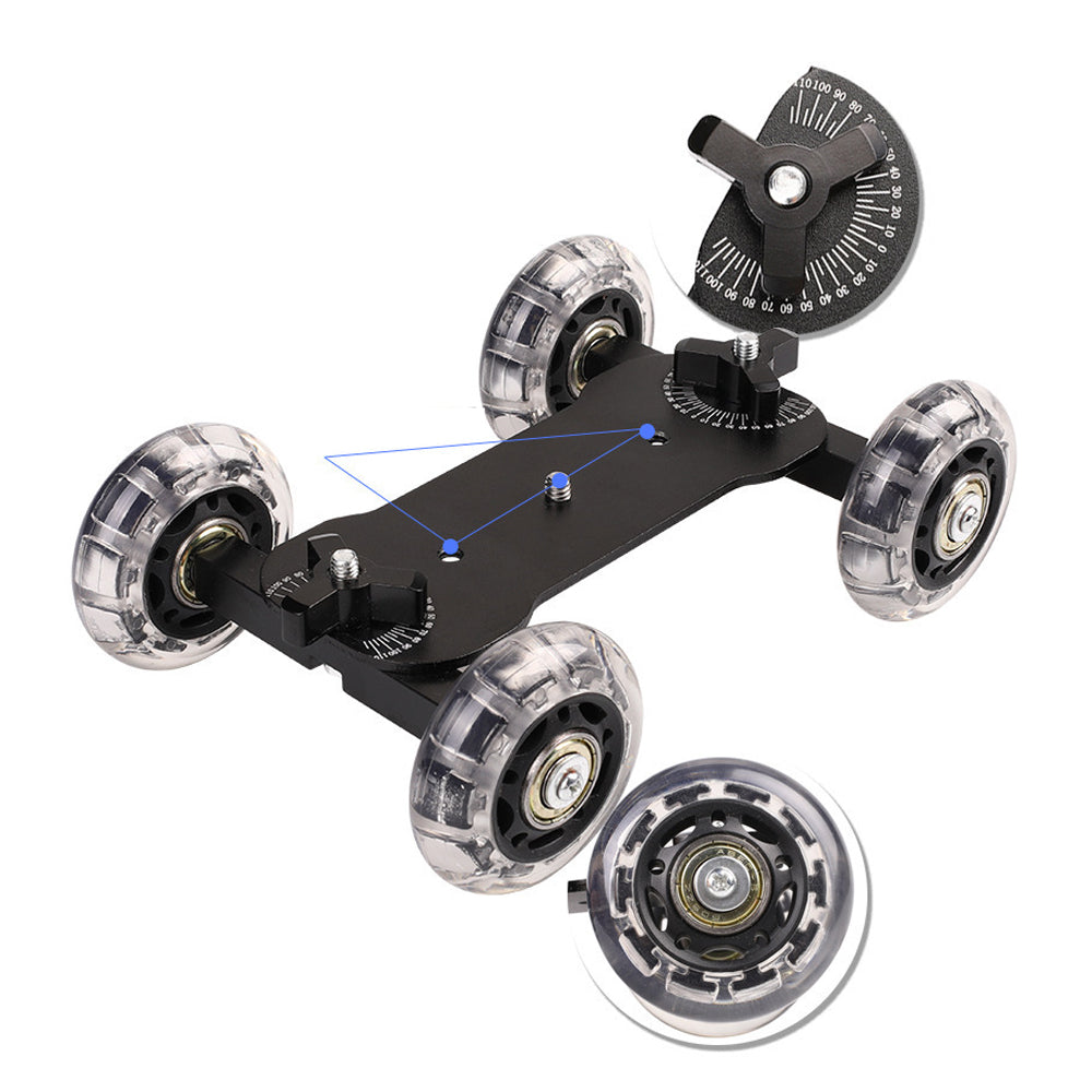 H024 For Canon 5D2 / 7D / 60D DLSR Camera Camcorder Photography Silent Sliding Rail Desktop Mini Camera Rail Car