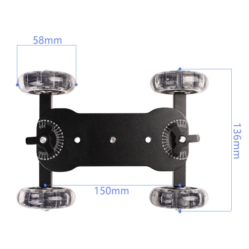 H024 For Canon 5D2 / 7D / 60D DLSR Camera Camcorder Photography Silent Sliding Rail Desktop Mini Camera Rail Car