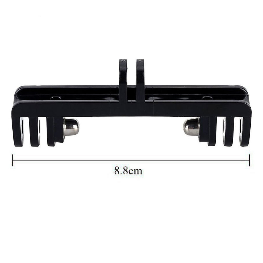 GP245 For Xiaoyi SJCAM Fill Light Camera Microphone Adapter Dual Head Camera Mount for GoPro Hero