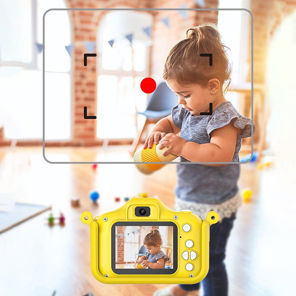 X7S 2.0-inch LCD HD Screen Kids Cartoon Digital Camera Front Rear Dual Camera Portable Small SLR Camera