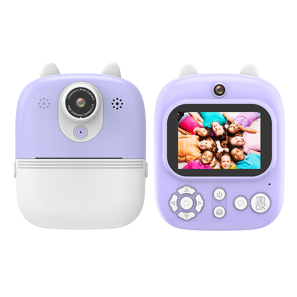 P2 2.4-inch IPS Screen Children Camera Thermal Printer Camera WiFi Printing Camera Support TF Card Storage