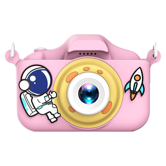 X200 Spaceman Decor Dual-Lens Kid's Educational Camera Mini Size High Definition Children Video Camera Toy for Boys Girls