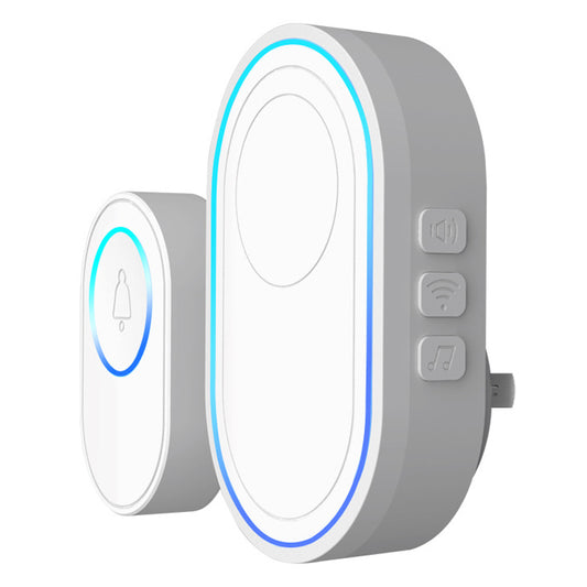 L019 Tuya App WiFi Doorbell Alarm System Home Intelligent Wireless Doorbell, 1 Transmitter+1 Receiver