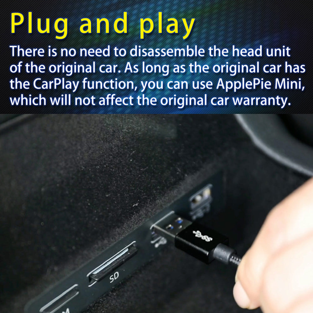 A6air Qualcomm Intelligent Android Wireless CarPlay Box 3+32G Lightweight Thin CarPlay Box