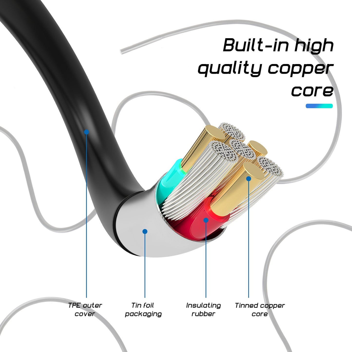 B315 7m Wire 6+1 LED 8mm Dual Lens HD Industrial Borescope 4.3-inch Screen Endoscope Inspection Camera