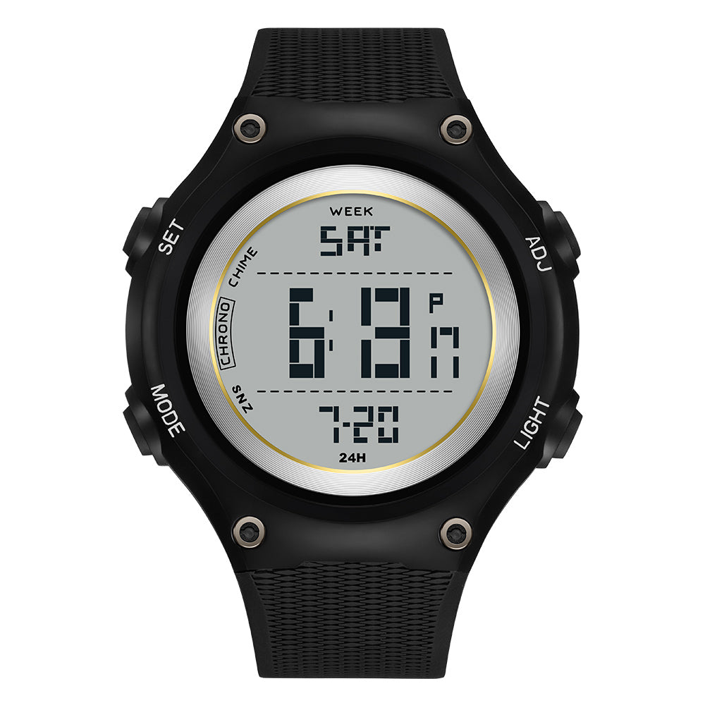 SANDA 2141 Youth Student Outdoor Sports Electronic Watch 50m Water Resistant Night Light Display Watch