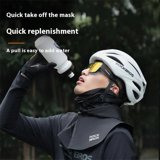 ROCKBROS 13240015 YPP108 Cycling Balaclava Motorcycle Ski Face Mask Double Layer Windproof Warm Neck Cover