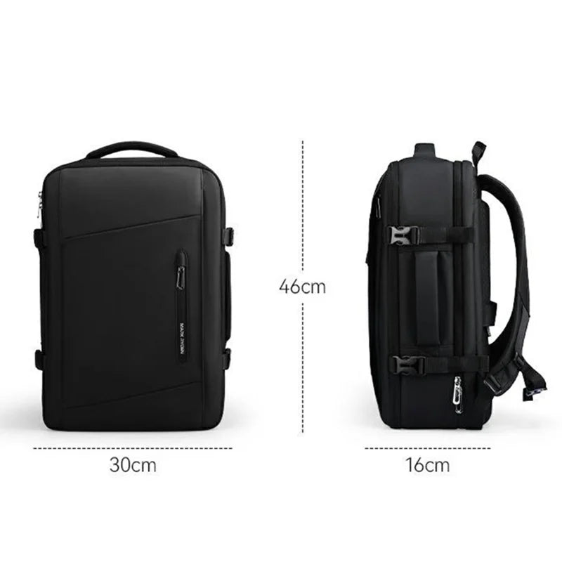 MARK RYDEN MR9299 Men Travel Backpack Oxford Cloth Vacuum Compression Dual Shoulder Bag, without Air Pump