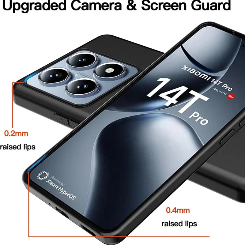 For Xiaomi 14T Pro Case Anti-Drop Soft TPU Matte Phone Cover