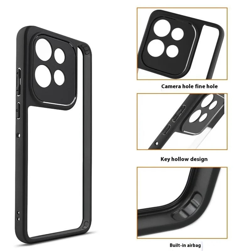 For Motorola Edge 50 Neo 5G / Moto S50 5G / Thinkphone 25 5G Case Shockproof PC+TPU Clear Back Phone Cover