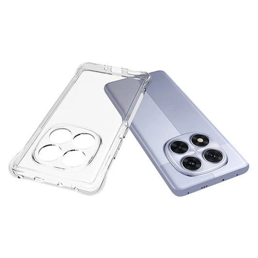 For Xiaomi Redmi Note 14 Pro 5G / Poco X7 5G TPU Phone Case Non-Slip Transparent Mobile Phone Cover