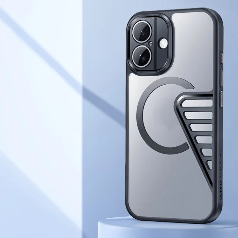 XUNDD XDD-0007 For iPhone 16 Case Compatible with MagSafe TPU+PC Matte Phone Cover