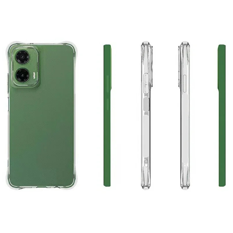 For Motorola Moto G35 5G Clear Phone Case 2.0mm Thickness Shockproof TPU Phone Cover