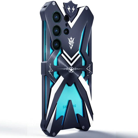 For Samsung Galaxy S24 Ultra Case Shockproof Aluminum Alloy Phone Back Cover