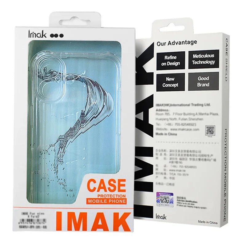 IMAK For Xiaomi 14T Pro Case PC+TPU Shockproof Clear Phone Cover