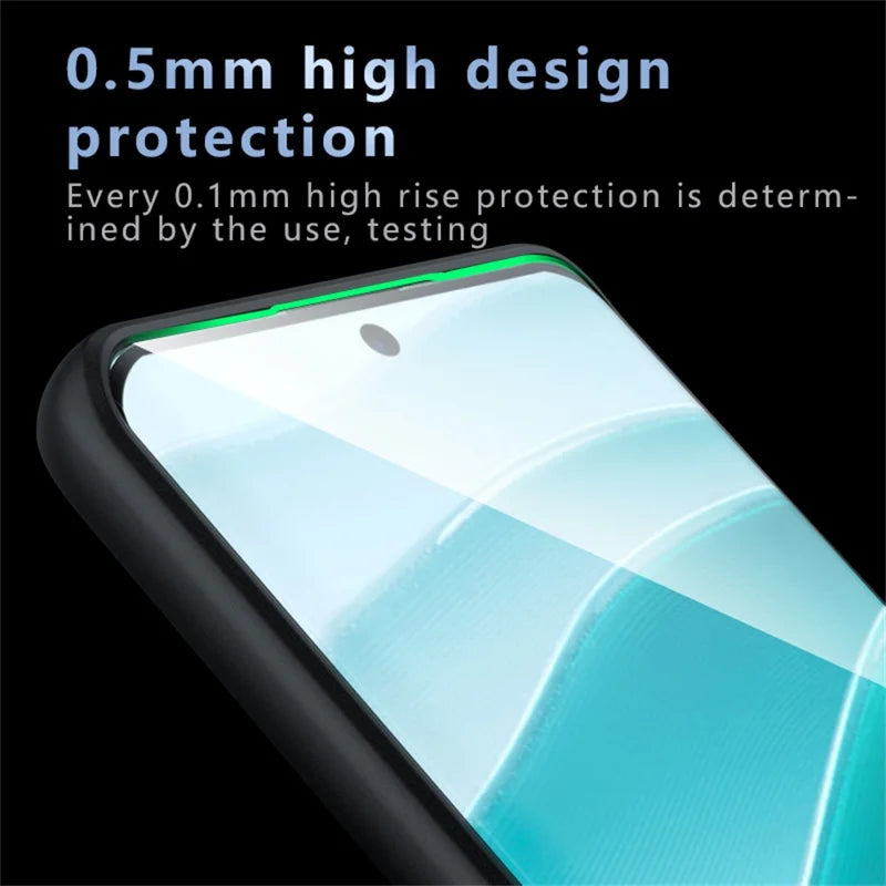 For Xiaomi Redmi Note 14 Pro+ 5G Case Skin-Touch TPU+PC Matte Phone Shell, Transparent Black