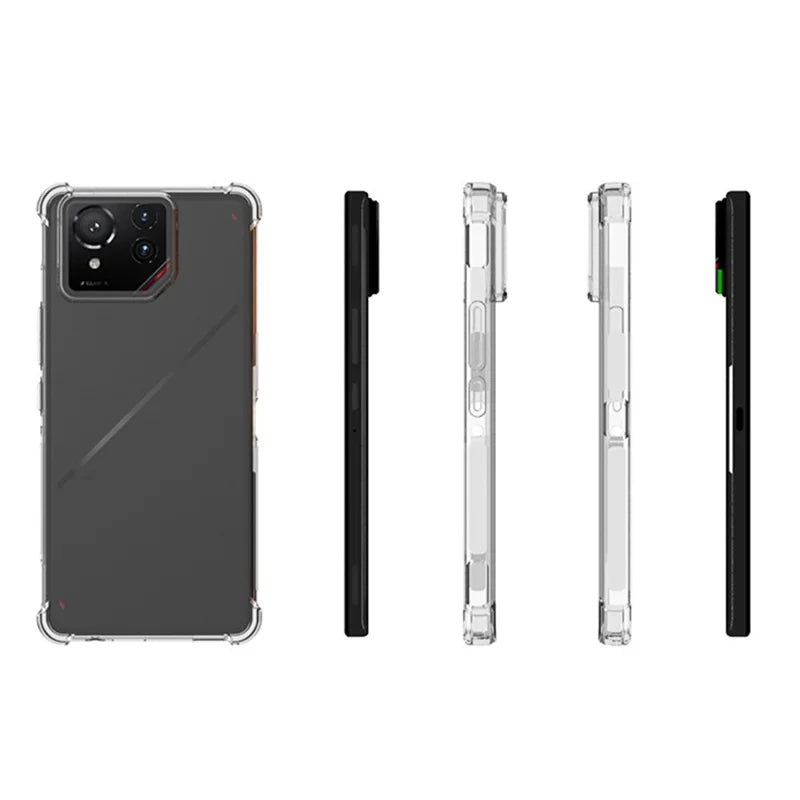 For Asus ROG Phone 9 Pro 5G Clear Case Anti-Shock TPU Phone Cover Reinforced Corners