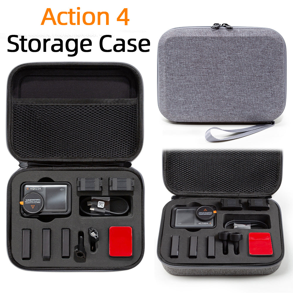 For DJI Action 4 / 3 Portable Sports Camera Storage Bag Shockproof EVA Carrying Case