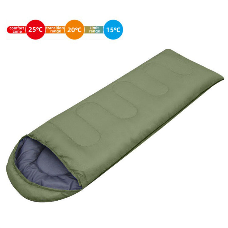180cm Warm Envelope Camping Sleeping Bag for Outdoor Camping Hiking Backpacking