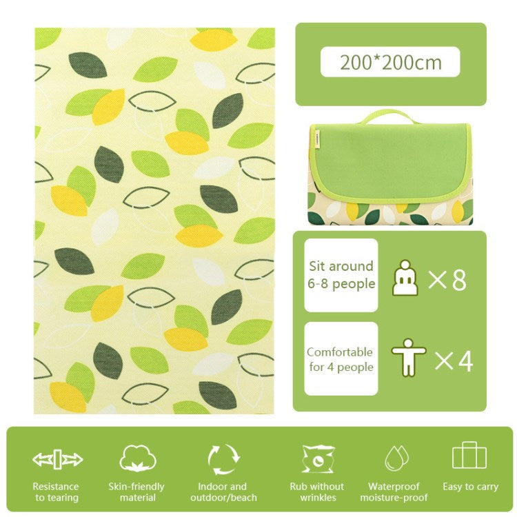 200x200cm Picnic Mat Waterproof Camping Mat Portable Moisture-proof Cushion