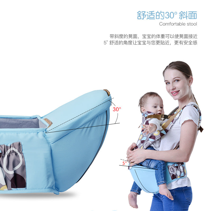 BABY LAB Circles Pattern Soft Structured Ergonomic Sling Baby Carrier Front and Back Baby Bag Pouch