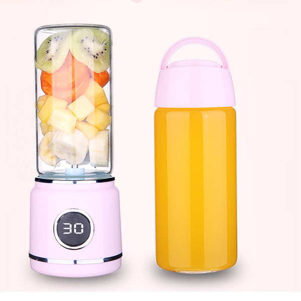 Mini Portable Wireless USB Electric Charging Juicer Six-leaf Stainless Steel Cutter Head